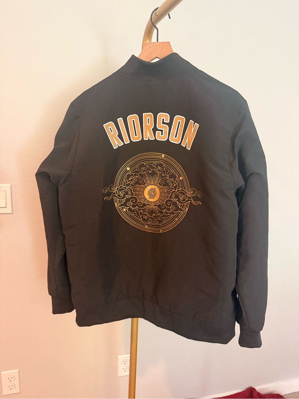 Fourth Wing Black Bomber Jacket- Trail Blazers